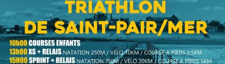 Affiche du Triathlon de Saint-Pair-sur-Mer 2017